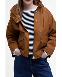 Barbour - Cecile Showerproof Hooded Jacket - Lyst