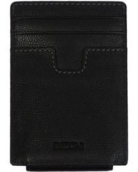 Boconi - Leather Money Clip Card Case - Lyst