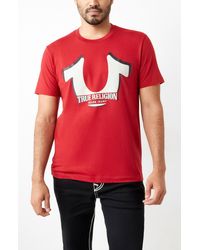 True Religion - Tr Cotton Crew Graphic T-shirt - Lyst