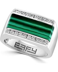 Effy - Sterling Malachite Ring - Lyst