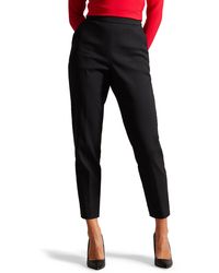 Ted Baker - Flat Front Tapered Ankle Pants - Lyst