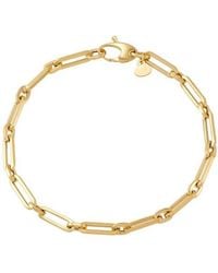 Frankie & Zoe - Paper Clip Chain Bracelet - Lyst