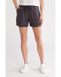 James Perse - Linen Drawstring Shorts - Lyst