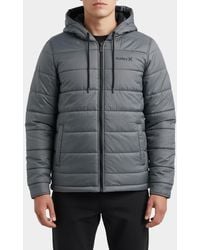 Hurley - Kersta Plaid Reversible Hooded Jacket - Lyst