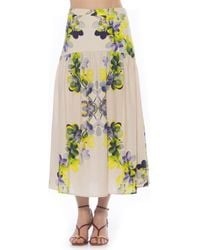 Alexia Admor - Michel High Waist Shirred Midi Skirt - Lyst