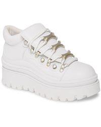 jeffrey campbell white platform sneakers