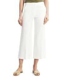 Theory - Clean Terena Wide Leg Crop Pants - Lyst