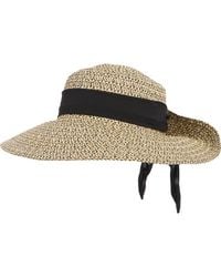 Nine West - Flip Up Floppy Straw Sun Hat - Lyst