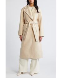Bernardo - Double Breasted Belted Coat - Lyst