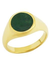 Rebel - Gender Inclusive Round Mother-Of-Pearl Ring - Lyst