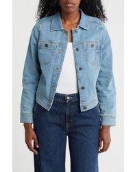Caslon - Crop Denim Jacket - Lyst