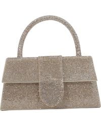 BERNESS - Rhinestone Embellished Top Handle Bag - Lyst