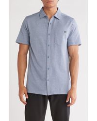 Hurley - Dobby Knit Short Sleeve Button-Up Shirt - Lyst