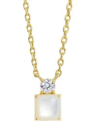 Savvy Cie Jewels - Cubic Zirconia Birthstone Pendant Necklace - Lyst