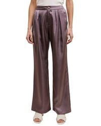 Wishlist - Satin Wide Leg Pants - Lyst