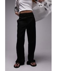 TOPSHOP - Tailored Wide Leg Slouch Pants - Lyst