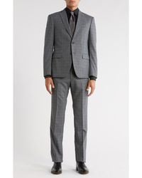 John Varvatos - Plaid Wool Blend Suit - Lyst