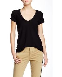 James Perse - Deep V-Neck T-Shirt - Lyst