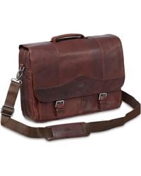 Mancini - Porthole Rfid Briefcase - Lyst