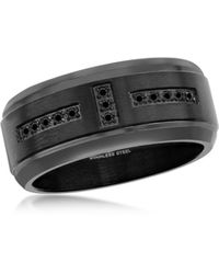 Black Jack Jewelry - Cubic Zirconia Band Ring - Lyst