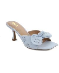 MIA - Elyzza Bow Slide Sandal - Lyst