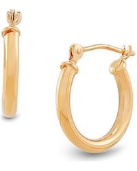 Frankie & Zoe - 14K Huggie Hoop Earrings - Lyst
