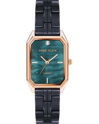 Anne Klein - Mother Of Pearl & Diamond Dial Bracelet Watch, 24Mm - Lyst
