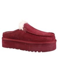 Mykos - Suede Genuine Shearling Lined Water Repellent Clog - Lyst