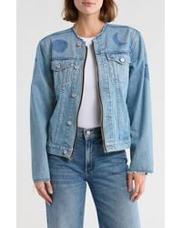 Mother - The Bruised Bruiser Collarless Denim Jacket - Lyst