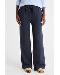 Splendid - Cotton Gauze Pull-On Pants - Lyst