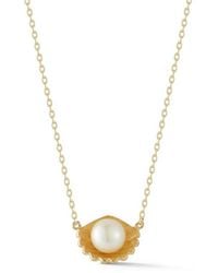 Glaze Jewelry - Cultured Pearl Shell Pendant Necklace - Lyst
