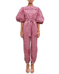 Maje - Pyad Floral Print Jumpsuit - Lyst