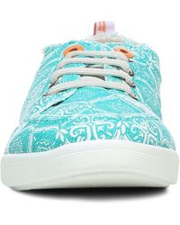 Vionic Beach Collection Pismo Lace-up Sneaker In Sea Coral Canvas At Nordstrom Rack in Pink | Lyst