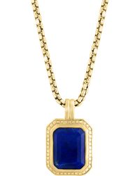 Effy - 14k Gold Plated Sterling Silver Lapis Lazuli Pendant Necklace - Lyst