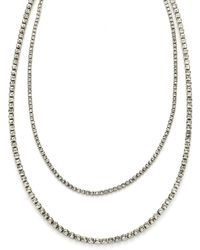 Panacea - Crystal Layered Necklace - Lyst