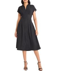 Maggy London - Cap Sleeve Pleated Waist Fit & Flare Midi Dress - Lyst