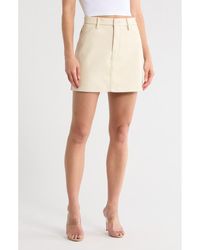 GOOD AMERICAN - Faux Leather Miniskirt - Lyst