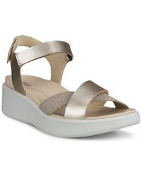 Ecco - Flowt Water Resistant Wedge Sandal - Lyst