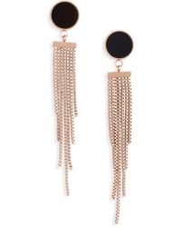 THE KNOTTY ONES - Deco Chain Tiered Drop Earrings - Lyst