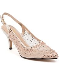 Lady Couture - Embellished Slingback Pointed Pumps - Lyst