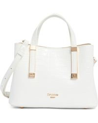 Dune - Dinky Dorrie Croc Embossed Faux Leather Satchel - Lyst