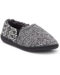 Børn - Knit Slipper With Faux Shearling Lining - Lyst