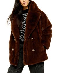 TOPSHOP Fur coats for Women - Lyst.com