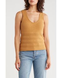 DKNY - V-Neck Sweater Tank - Lyst