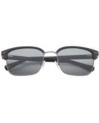 Ted Baker - 55Mm Polarized Rectangular Sunglasses - Lyst