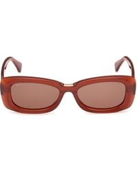 Max Mara - 53Mm Rectangular Sunglasses - Lyst