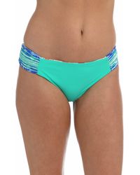 La Blanca Synthetic Terra Cutout Reversible Bikini Bottom in Blue - Lyst