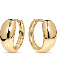 DEVATA - Teardrop Hoop Earrings - Lyst