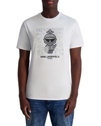 Karl Lagerfeld - Armor Karl Logo Graphic T-Shirt - Lyst