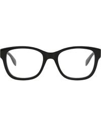 McQueen - 52Mm Square Optical Glasses - Lyst